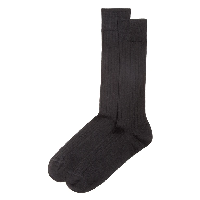 Ribbed Dress Socks - Exclusive