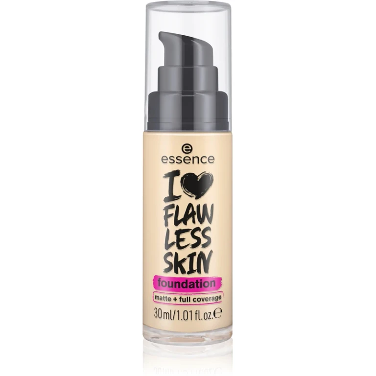 Essence I Love Flawless Skin Foundation Covering Matte Effect Color 20 - Medium Porcelain 30 Ml