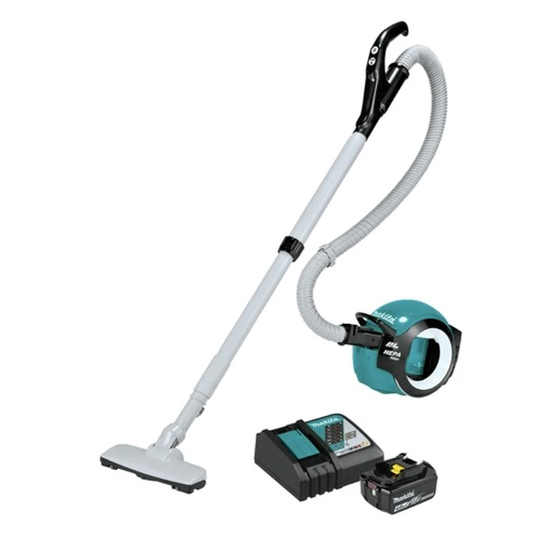18V LXT Brushless Cyclonic Canister Cordless Vacuum with HEPA Filter and 4 Ah Battery and Charger Starter Pack Bundle