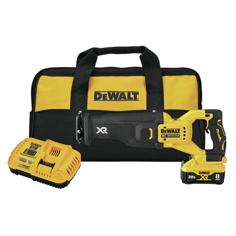 DCS368W1 20V MAX XR POWER DETECT Brushless Lithium-Ion Cordless Reciprocating Saw Kit (8 Ah)
