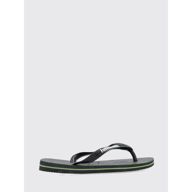 Brasil Logo Rubber Flip-Flop Sandals with Embossed Logo on the Strap (41108501069)