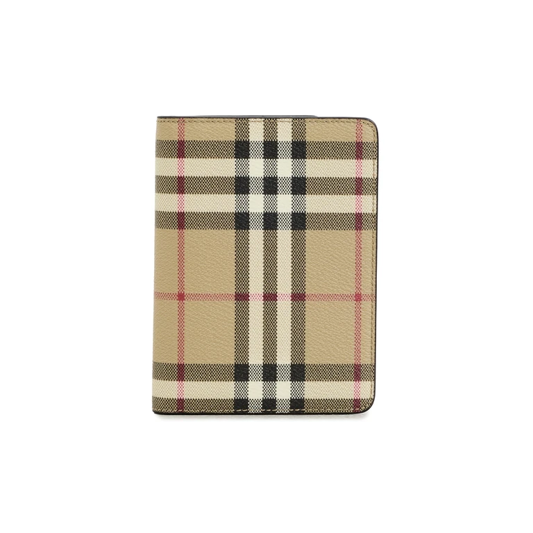 Passport Cover Vintage Check/Briar Brown One Size