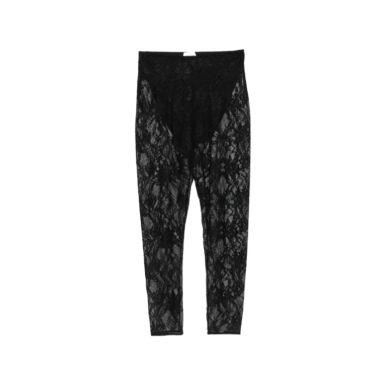Loli Lace-pattern Cropped Leggings