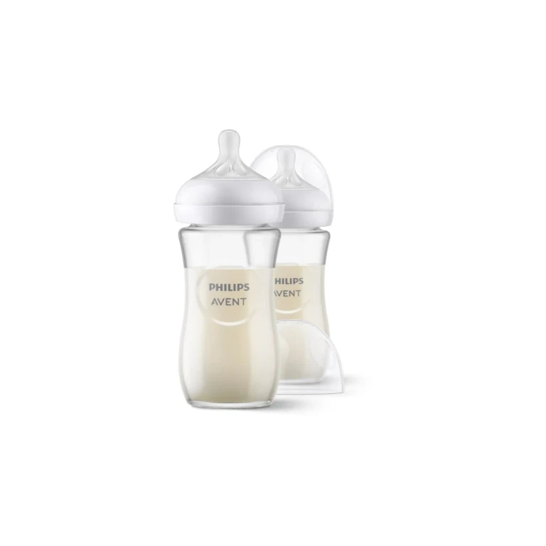 Philips Avent Natural Response Pure Glass Bottle 1 month+ 2x240 ml