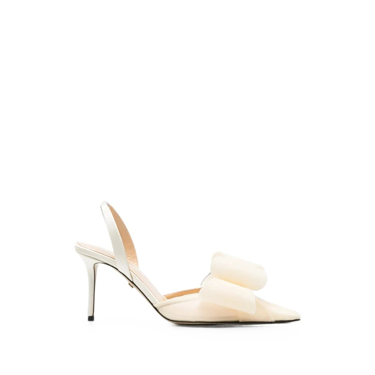 Bow-detail Slingback Pumps