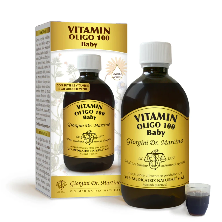 Vitamin Oligo 100 Baby Alcohol-Free Liquid 500 Ml