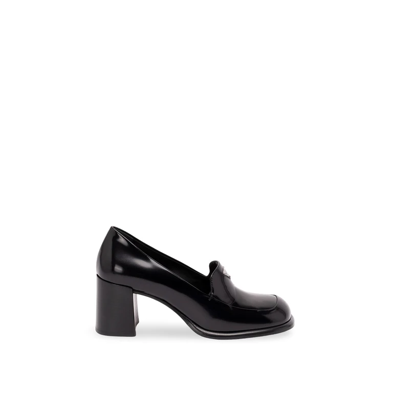 Brushed Leather Loafers