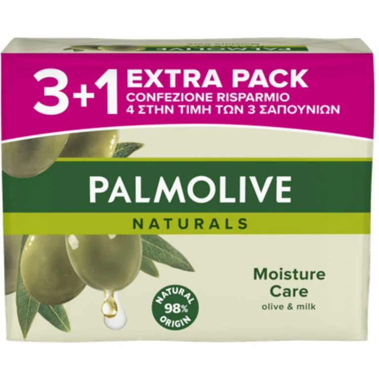 Olive & Milk Solid Soap 4 Pieces of 90 Grams