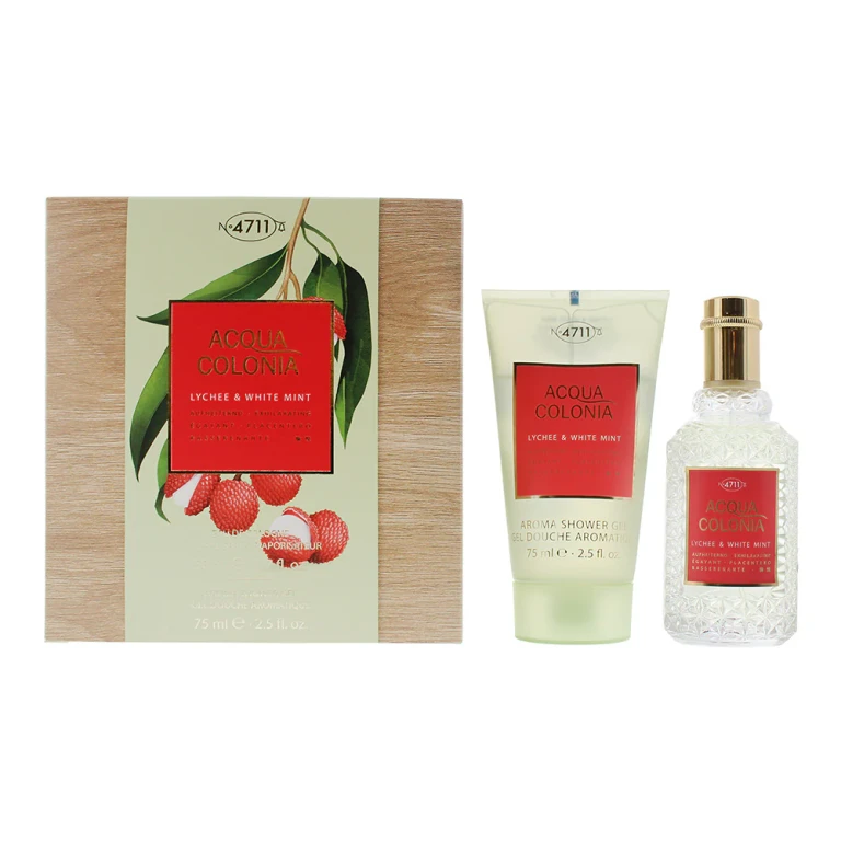 Set 4711: Acqua Colonia Lychee & White Mint Eau de Cologne Unisex 50 ml + Acqua Colonia Lychee & White Mint Moisturising Body Shower Gel All skin type
