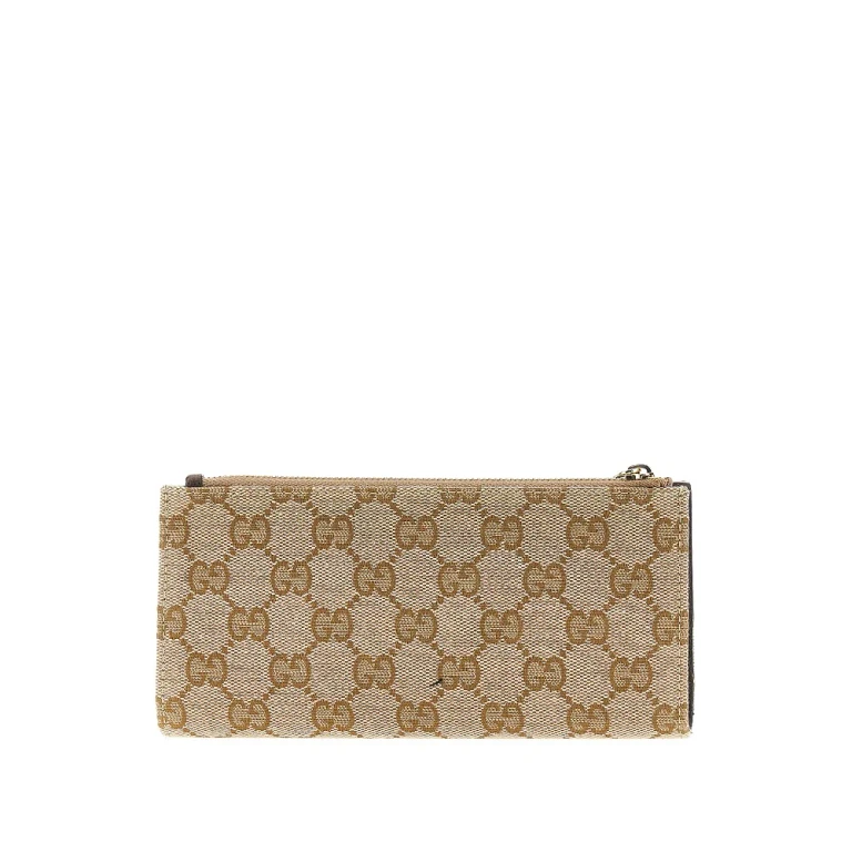 Original GG wallet with logo plate Woman One Size