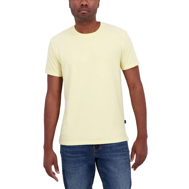 Men's Short Sleeve Jersey T-Shirt Yellow XS:- Yellow, XS