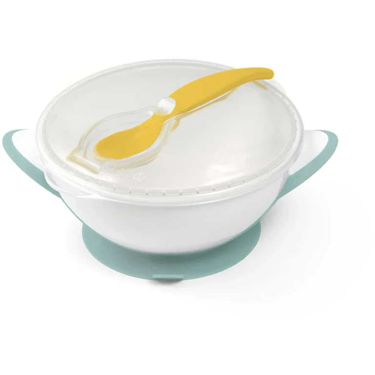 Be Active Suction Set Children's Cutlery Green/Yellow 6 M+ 2 Pcs