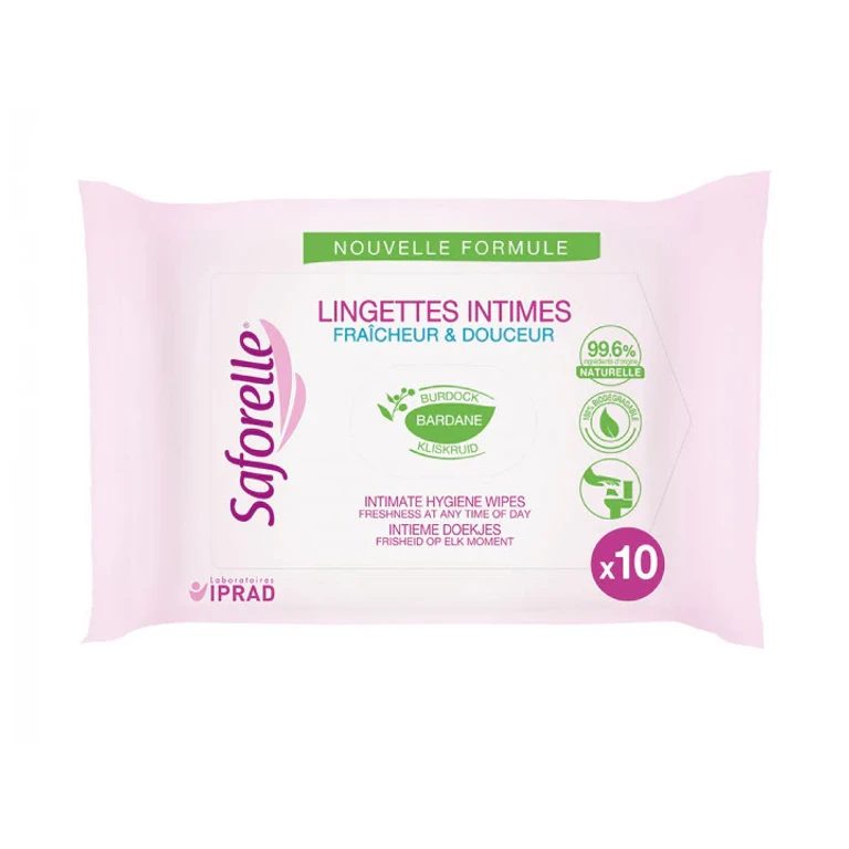 Biodegradable Freshness & Softness Intimate Wipes x10