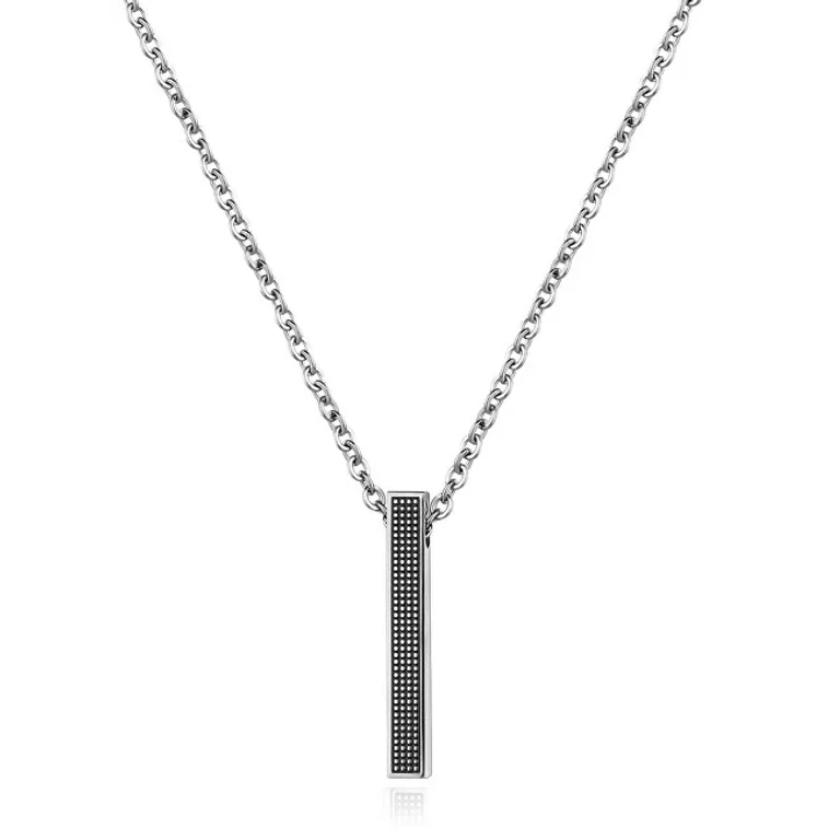 Modern Steel Necklace For Men Current Spd03