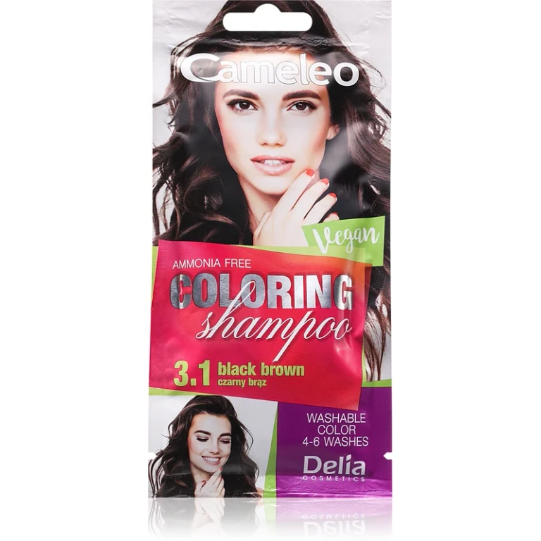 Cameleo Colored shampoo for hair color 3.1 Black Brown 40 ml