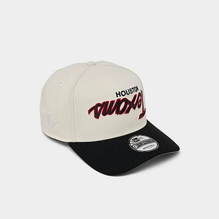 Houston Texans MLB Upside Down 9FORTY A-Frame Snapback Hat in Chrome/Black