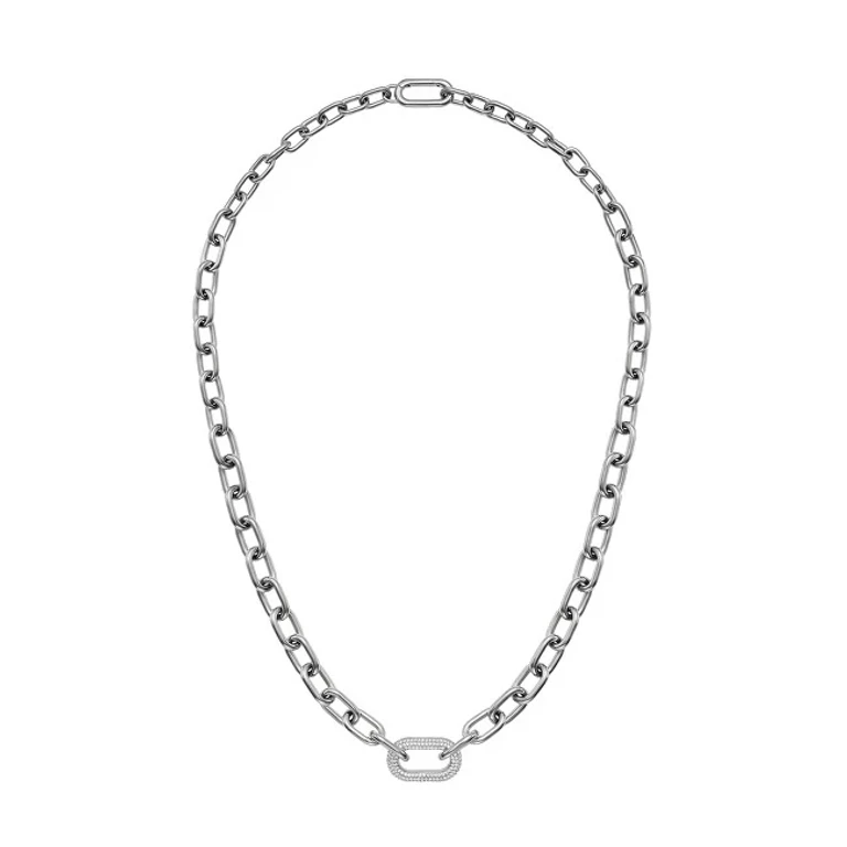 Luxury Steel Necklace with Crystals Crystal Link DW00400607