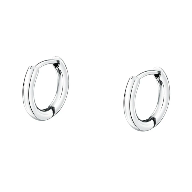 Steel Hoop Earrings Ø1.2 cm Creolo Saup20