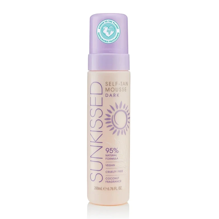 Self-tanning mousse Sunkissed, dark coconut fragrance, 200 ml