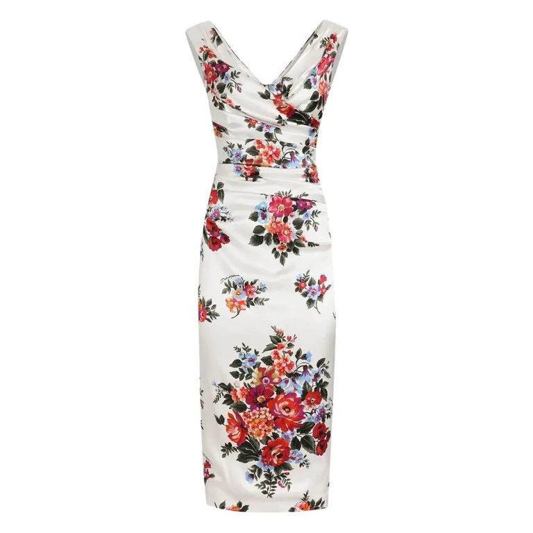 Robe Au Genou - Blanc
