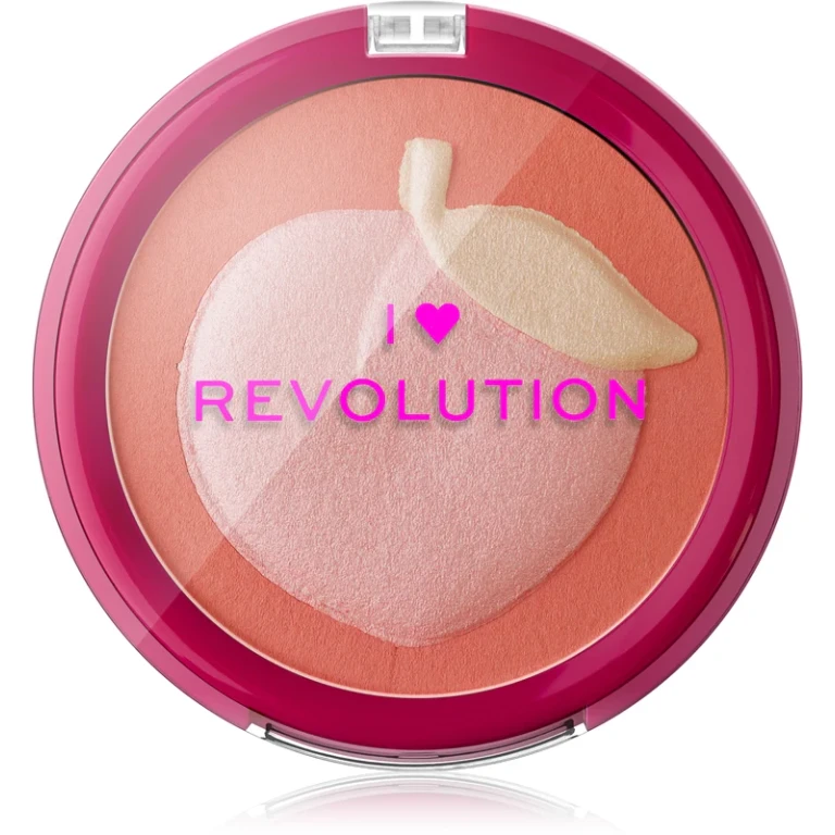 Fruity Peach blush Compact Peach color 9.2 g