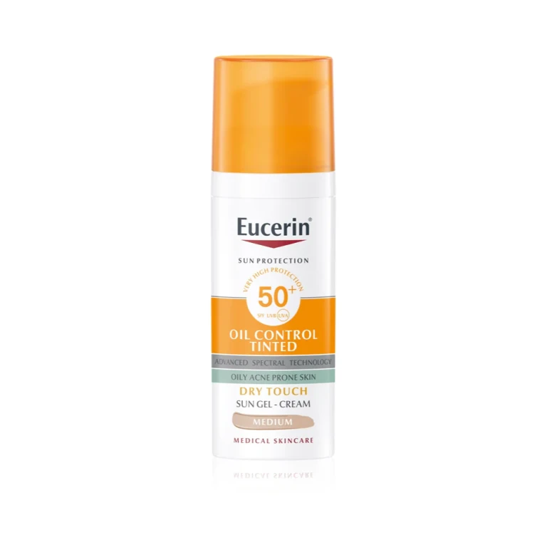 Mattifying and coloring protective face gel cream SPF 50+ Sun 50 ml - Shade: Medium