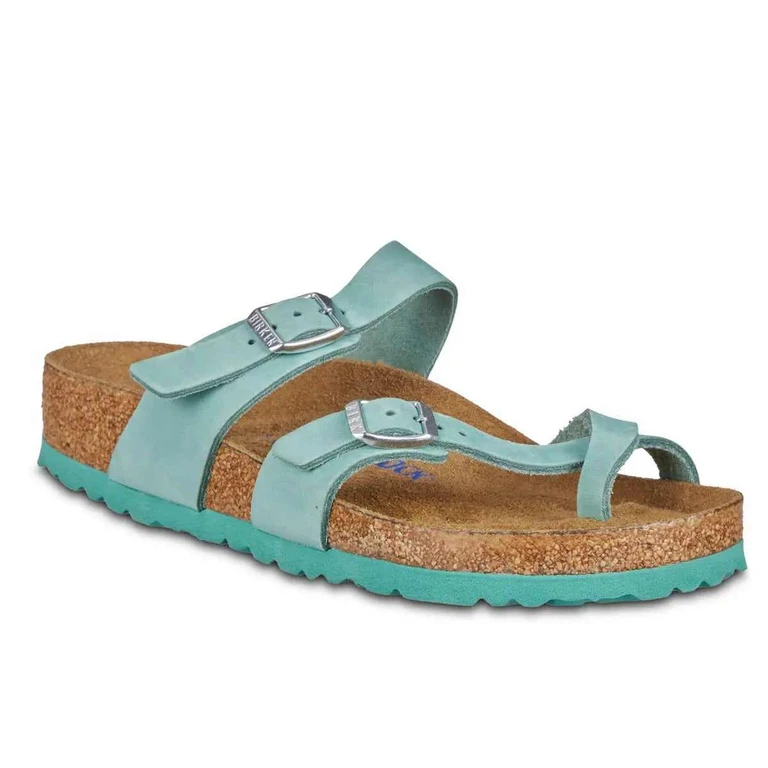 Women's Mayari Soft Footbed Nubuck Leather Beryl Sandals