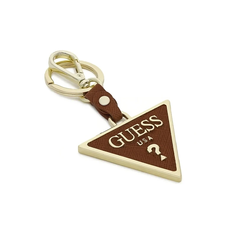 , metal key ring, RW7421 P2201, brown