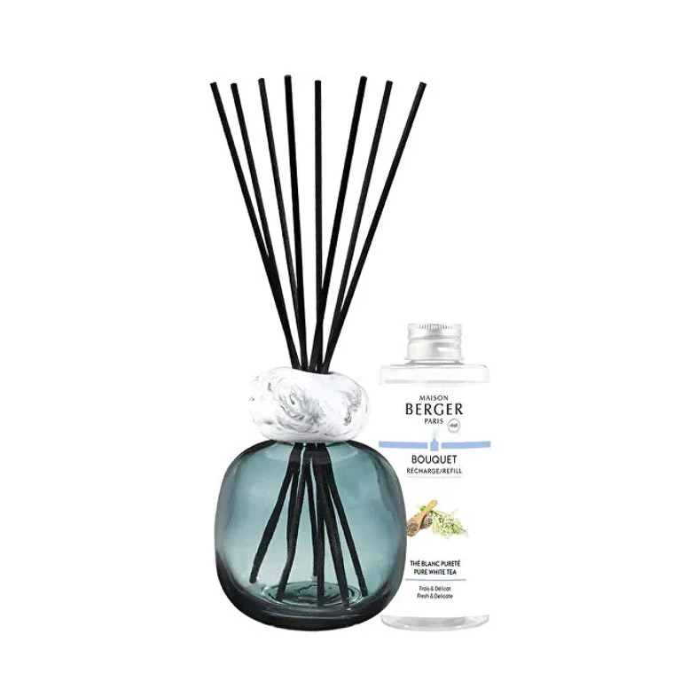 Gift Set Aroma Diffuser Mineral Blue + Refill Pure White Tea 180 ml