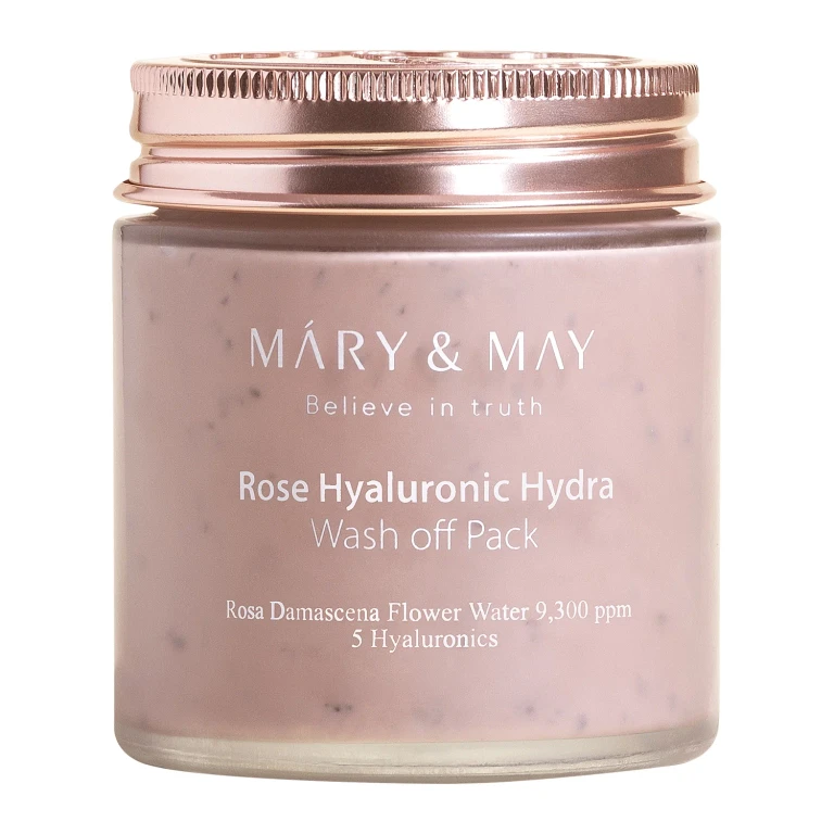 Mary&May Rose Hyaluronic Acid Hydra Wash-off Hydrating Mask Pack 125g
