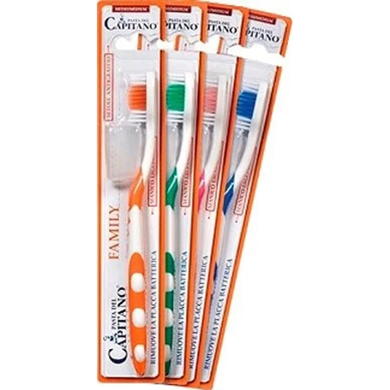 Family Ergonomic Toothbrush with Medium Bristles