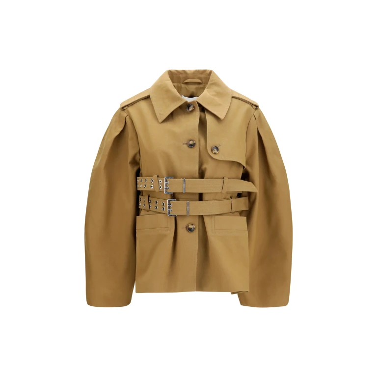 Canvas Jacket With Double Belt