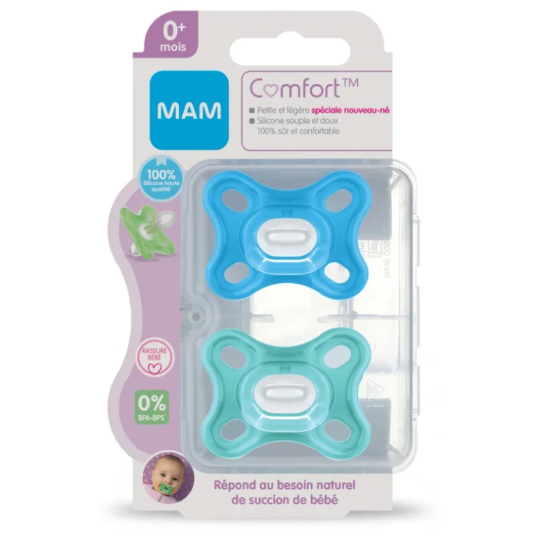 Comfort lollipop 0-2 months Blue x2