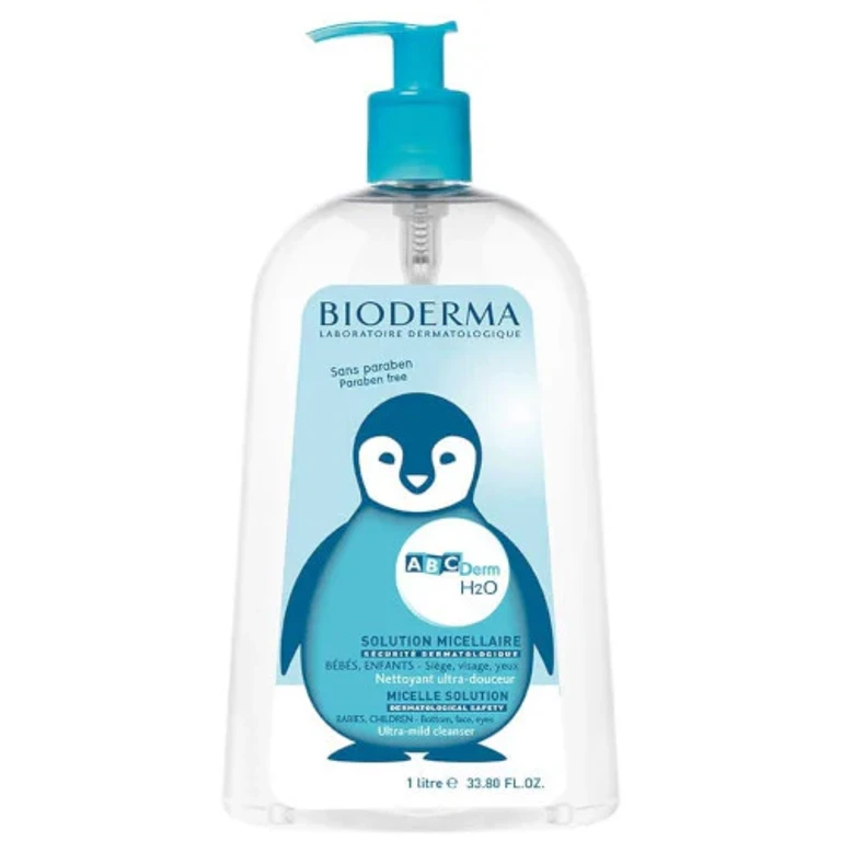 Micellar water for sensitive skin from bambino ABCDerm (H2O Micelli Solution) 1000 ml