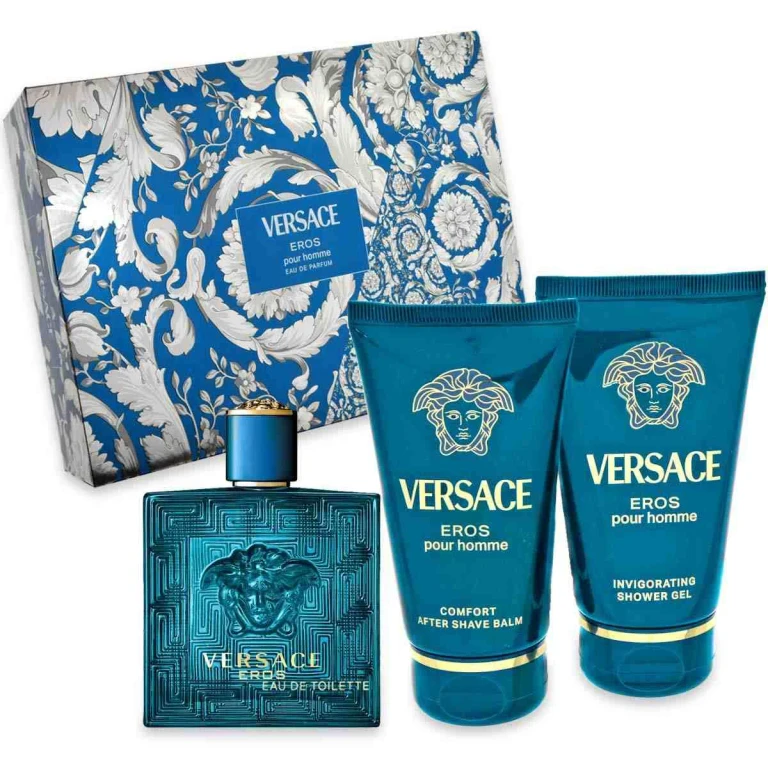 Eros Edt 50 Ml + Shower Gel 50 Ml + Aftershave Balm 50 Ml