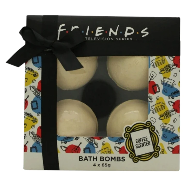 Set Warner Bros Friends Relaxing Coffee Bath Bomb Coffee x4 pieces 65 g