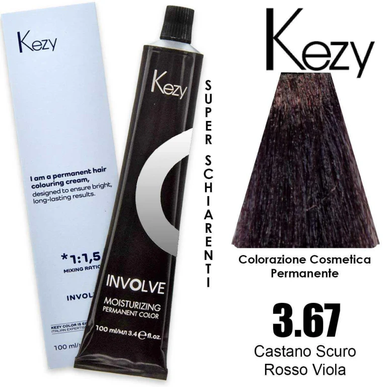 Involve Color 100 Ml Dark Red Purple Brown 3.67