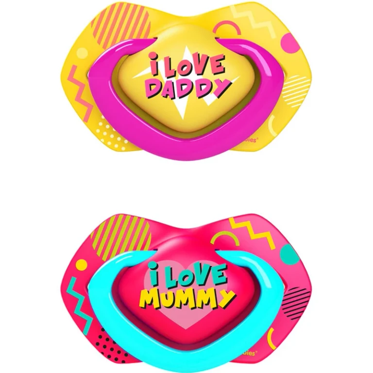 Neon Love A 0-6m pink pacifier 2 pcs