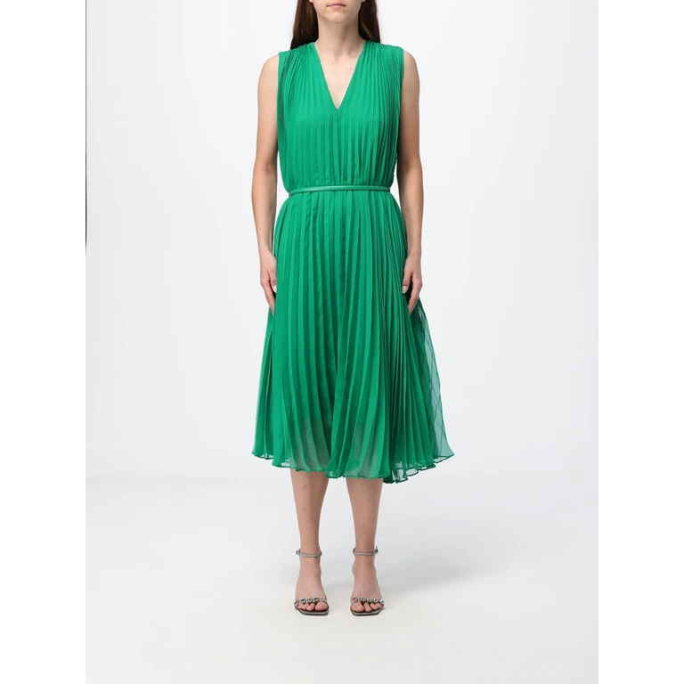 Pleated Dress with Belt (2611221024600004)