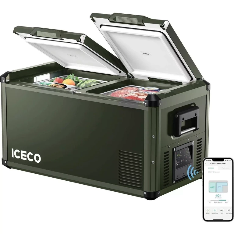 VL75 Pro Dual Zone 79QT Portable Cooler Olive:- Olive