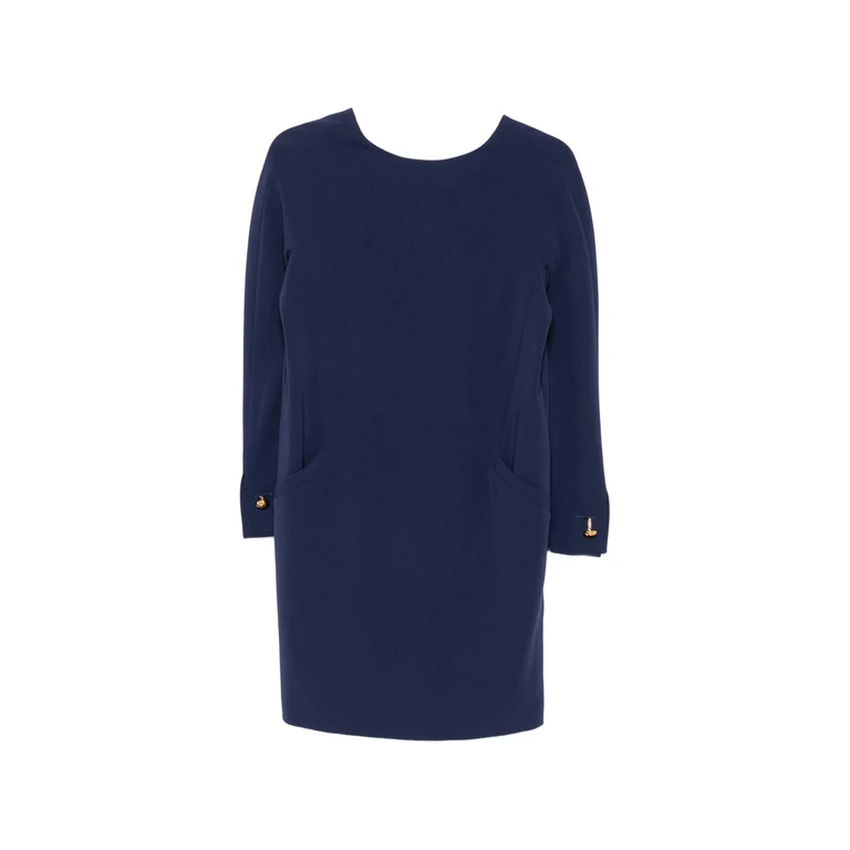 Button-cuff Mini Dress