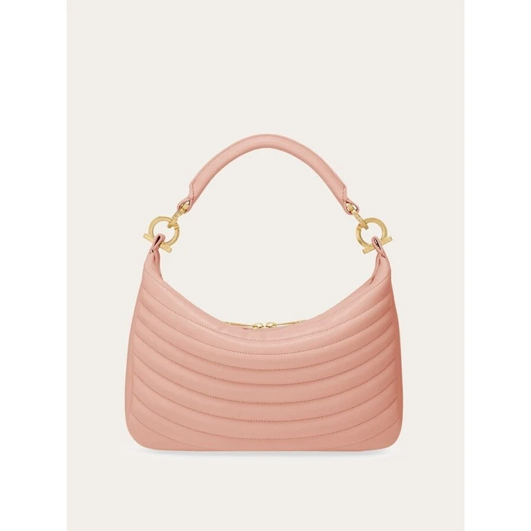 Women'S Pink Calf Leather Bag