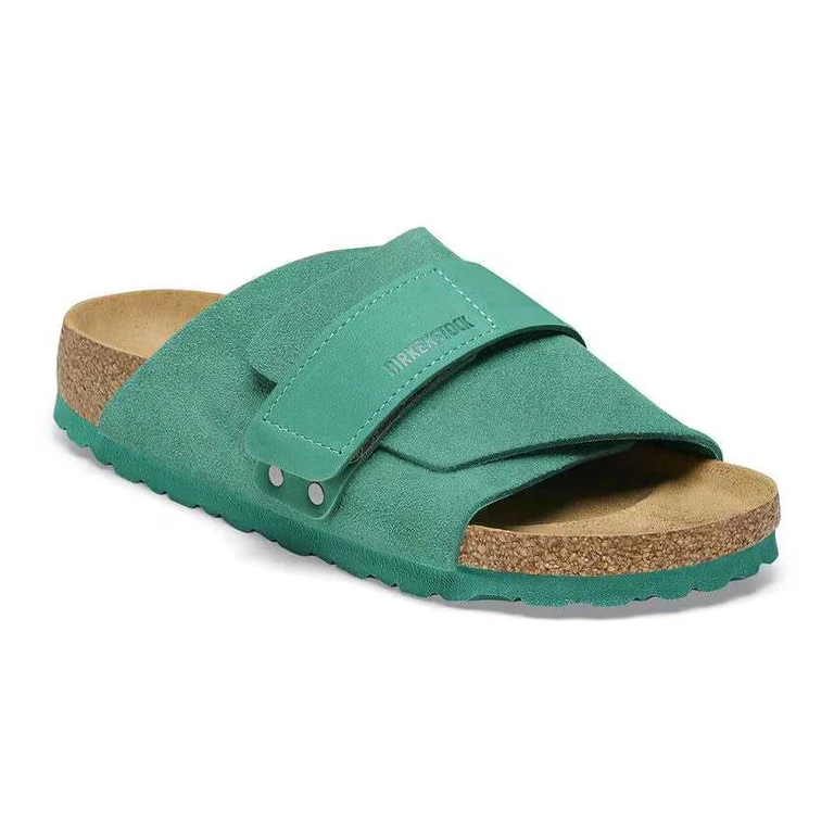 Kyoto Nubuck/Suede Leather Green Sandals