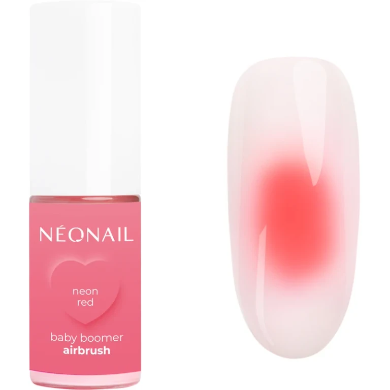 Baby Boomer Airbrush Colored Powder for Nails Neon Red 5g
