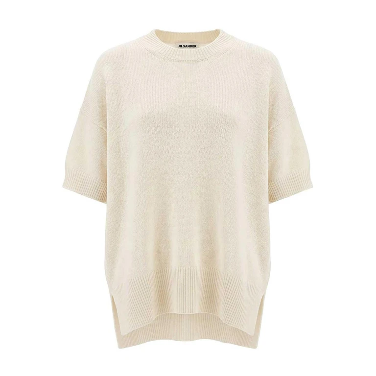 Jersey de cuello redondo de cachemira