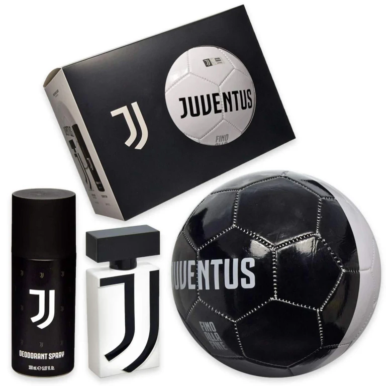 Set Juventus: Juventus Eau De Toilette For Men 50 ml + Juventus Spray Deodorant For Men 150 ml + Juventus Black/White Football For Boys