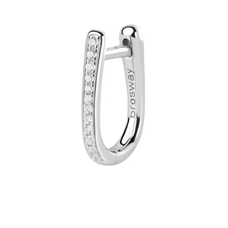 Single earrings with zirconia Fancy Infinite white FIW10