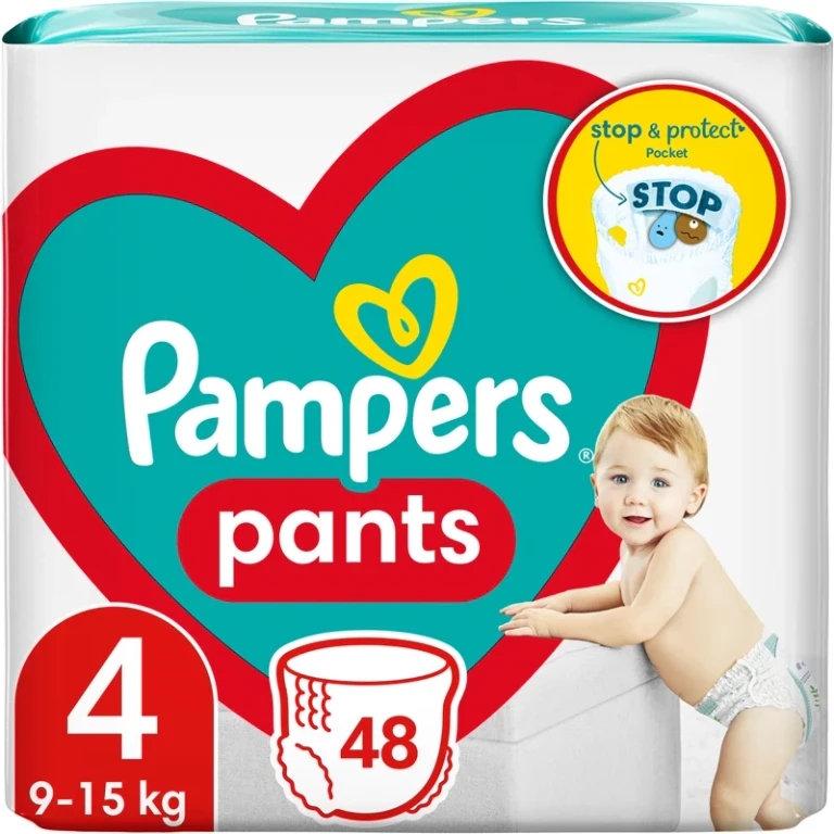 Pants size 4 disposable diapers 9-15 kg 48 pieces