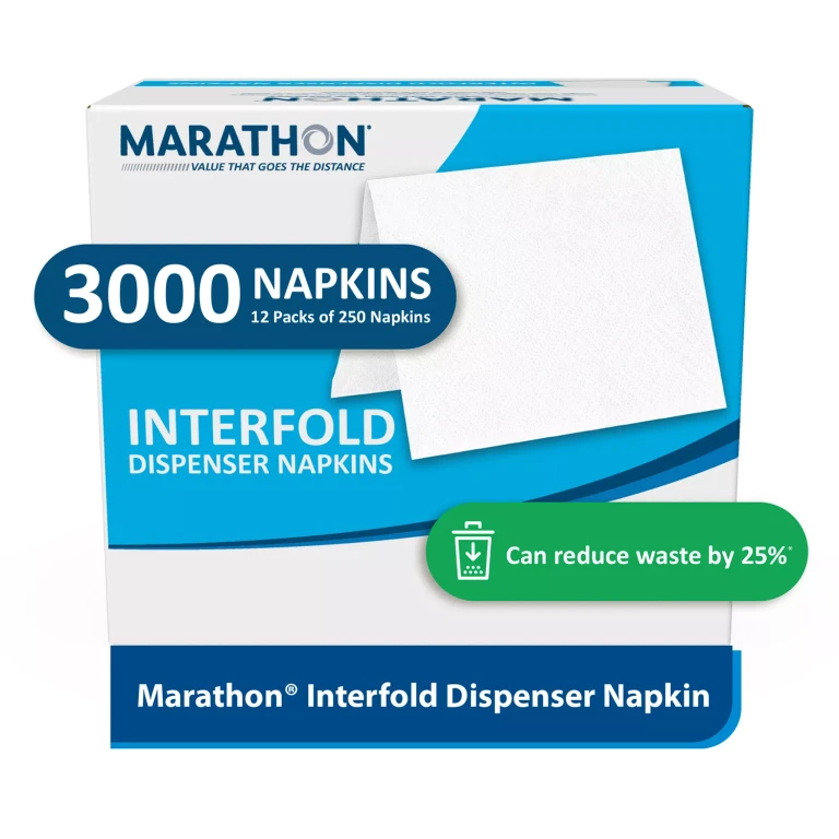 Interfold 1-Ply White Dispenser Napkins, 12 pk., 250 napkins/pk.
