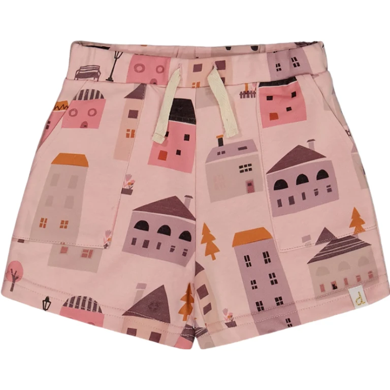 Printed Maisonnettes French Terry Shorts - Little Girl